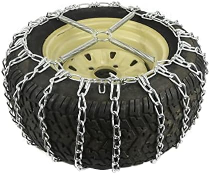 Продавницата РОП | 2 ланец на гуми за гуми и затегнувачки пар за Ariens Snowblower 26x12x12, 25x10x8 гуми