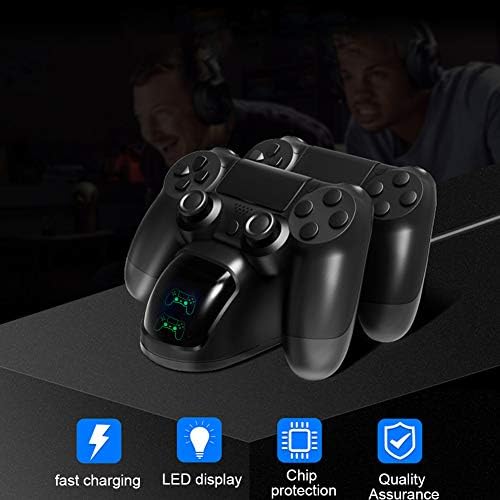 PS4 Контролер Полнач Станица, USB 5V 2-Порт Полнач, СО LED Индикатор За Полнење, Двојна Gamepad Полнач Приклучок, За Playstation 4 Игра
