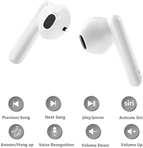 Bluetooth Слушалки V5. 2 Безжични Слушалки 30 часа Траење На Батеријата со Куќиште за Полнење &засилувач; LED Дисплеј За Напојување