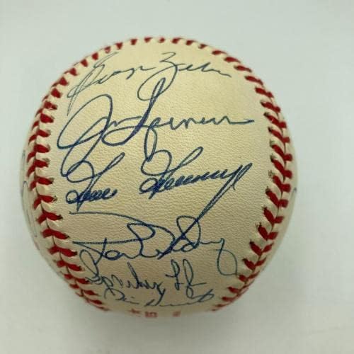 1978 година во Newујорк Јанкис екипа на Светски серии, потпишан В.С. Бејзбол JSA COA - Автограмирани бејзбол