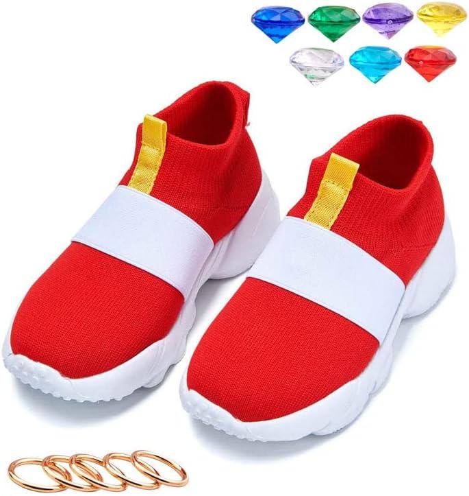 Чевли за деца момчиња девојчиња црвени брзи патики чевли за роденден модни чевли за одење