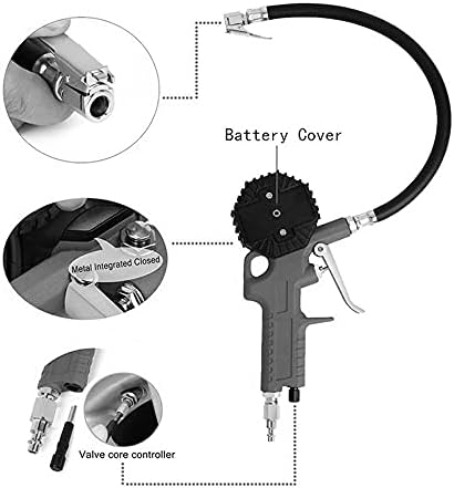 Мерач на притисок на дигитални гуми на WDBBY за надуени алатки за поправка на гуми, притисок пиштол висока прецизност