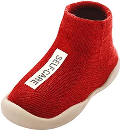 Детска буква бебе дете -лисја девојки чорапи топли плетени момчиња цврсти бебешки нега за бебиња летни сандали