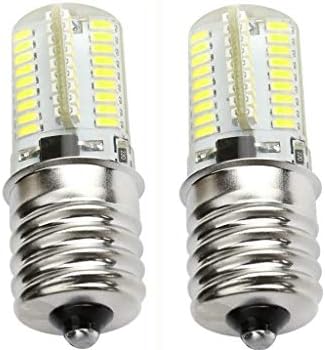 JKLcom E17 LED Сијалица 2 Пакет, E17 LED Микробранова Печка Светлина Затемнети 3 ВАТИ LED Светилки, Дневна Светлина Бела 6000-6500K, 80X3014SMD
