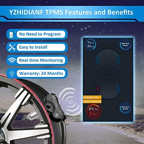 Сензор за Yzhidianf TPMS за: -Honda Acura, 315MHz сензор за притисок на гуми за: -Honda Civic 2008-2014 за: -acura CSX 2008-2011,