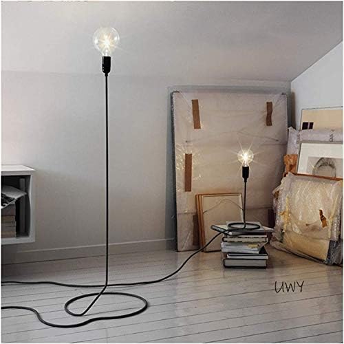 Ламби за подни ламби, за дневна соба за читање, нордиски дизајн, стоење ламба со прекинувач за стапало, едноставен дизајн E27 Подна