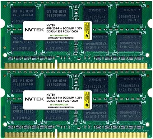 NVTEK 8GB DDR3-1333 PC3-10600 2RX8 SODIMM LAPTOP RAM меморија надградба