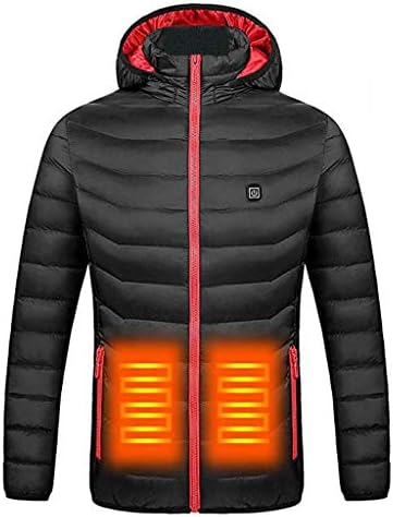 Памук зимско палто задебелно со памук за греење Електрично зима паметно загревање на USB јакна абдоминална палто јакна со