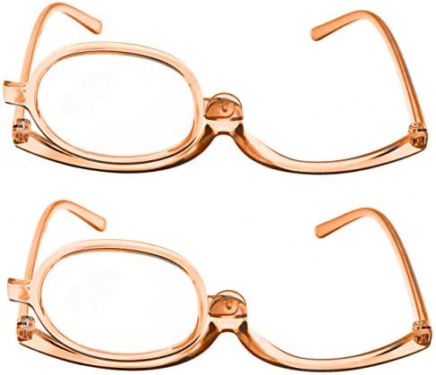 2 пакувања за зголемување на чашите за шминкање Окото сочинуваат женски козметичко читање очила спектакли на преклопување на леќи