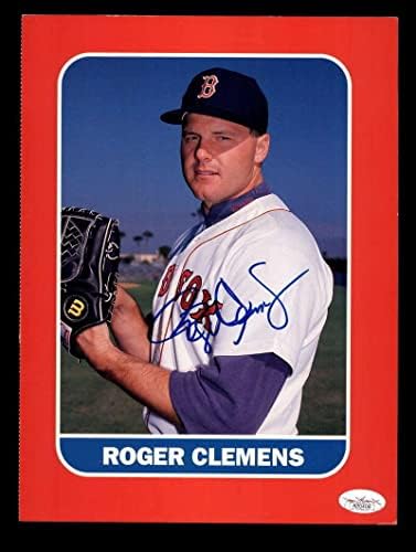 Роџер Клеменс JSA COA потпиша 8x10 Фото Автограм - Автограмирани фотографии од MLB