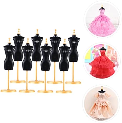 Извади 24 парчиња модел стојат девојки кукли манекен модни кукли кукли фустан форма стои фустан форма играчка накит фустан црна кукла