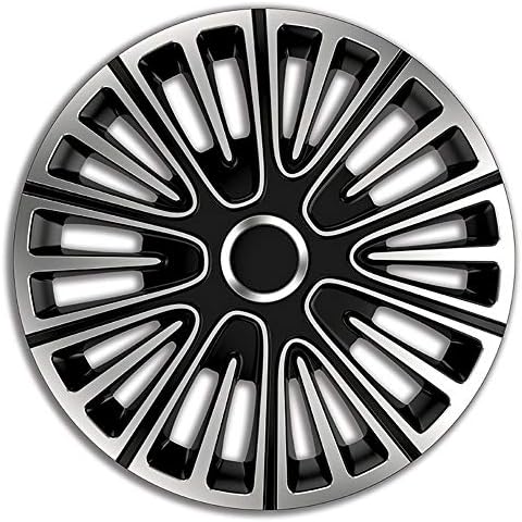 Поставете го тркалото опфаќа движење 15-инчен сребро/црно