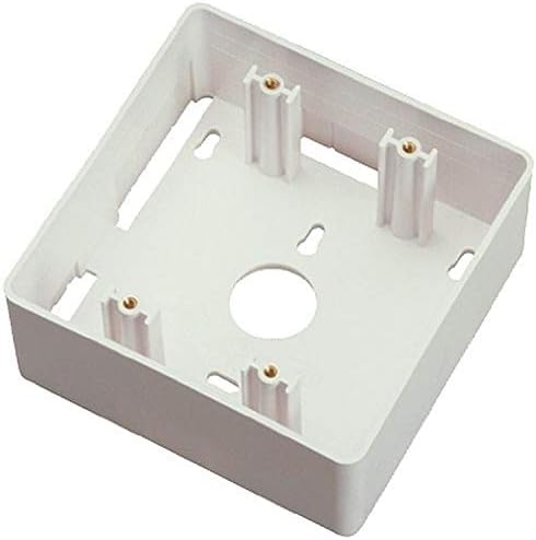 Ален Тел Производи AT45MB-15 1 Порта, монтирање на завртка за завртки разновидна кутија за монтирање на површината на двојната банда, бела
