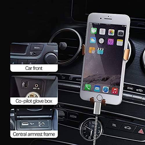 2 пакет [Apple MFI овластен] Aux Кабел за iPhone, молња до 3,5 mm помошен аудио кабел најлонски плетенка, компатибилен со iPhone 13/11/11Pro/X/XR