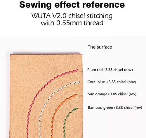 Wuta кожа шиење тркалезна восочна нишка нова линија за шиење на полиестер од 90 метри за кожена алатка за обложување на кожење DIY