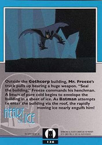 1993 Топс Бетмен Анимираната Серија Неспортска Трговска Картичка 136 Срцето На Мразот