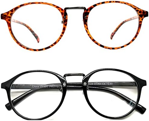 Бифокални Очила За Читање Во сидестил Читатели За Мажи Жени Голема Овална Тркалезна Оптичка Рамка 1.50 2.00 2.50 3.00