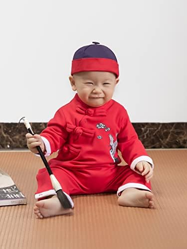 Бебе дете Традиционална кинеска облека за облека за облека за ромпер облека