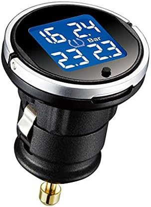 N/A безжичен TPMS LCD монитор за монитор на притисок на гуми со двојни единици Прилагодлив монитор за притисок на гумите WIHT