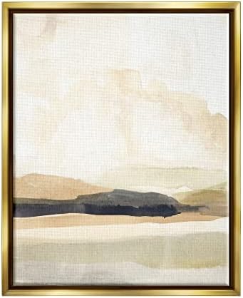 Фигуративна пејзажна сцена „Ступел индустрии“, лебдечка врамена wallидна уметност, дизајн од Ени Ворен