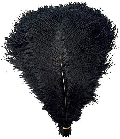 Замихалаа - тврда шипка 10 парчиња/многу природни црни ној пердуви за занаети 15-75 см карневалски носии
