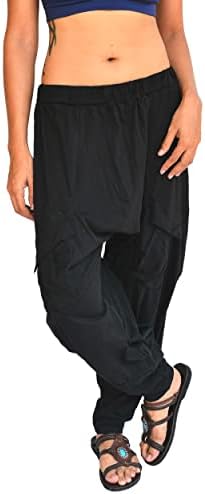 Sacoonee Casual Lounge панталони јога хареми панталони мажи жени 2 џебови памук