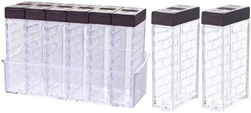 Doitool 8pcs домаќинства за складирање на зачини за зачинување кутија за кутии за домашни практични кујнски канистри