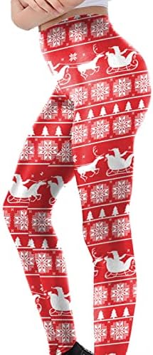 Womenенски чорапи спортски салата празници Божиќни панталони хеланки чорапи со високи половини топло директни нозе 8Q
