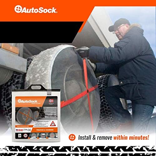 Autosock AL64 - ланци за гуми алтернатива за камиони и автобуси - лесен за инсталирање на снежни чорапи