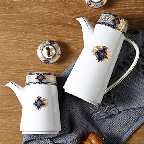 Дебела 400/650ml керамички керамички кафе вода чајник кујна птица цвет Почеток попладневно чај сет тенџере тенџере