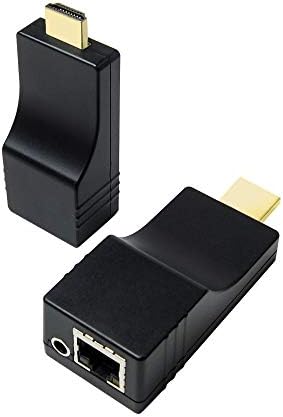 Ddmall 4K HDMI Екстендер Преку TCP/IP Комплет, 496ft/150m, Компактна Големина, Со Користење На Еден CAT5e/6 Кабел, Еден-на-еден, еден-На-многу,