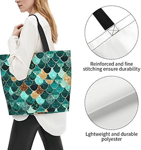 Blublu за еднократно голем капацитет жени чанти за рамо на рамо, обична платно торба, тешка за купување намирници патувања на