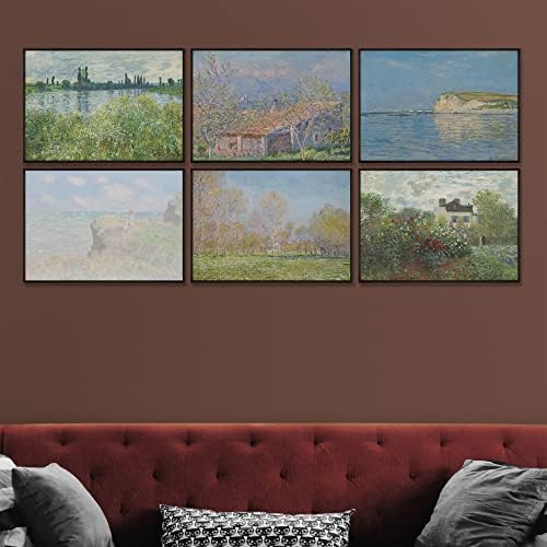 Prints Claude Monet | Современа wallидна уметност Викторија илустрација Необразовани модерни украси | Антички декор Бохо апстрактен сет