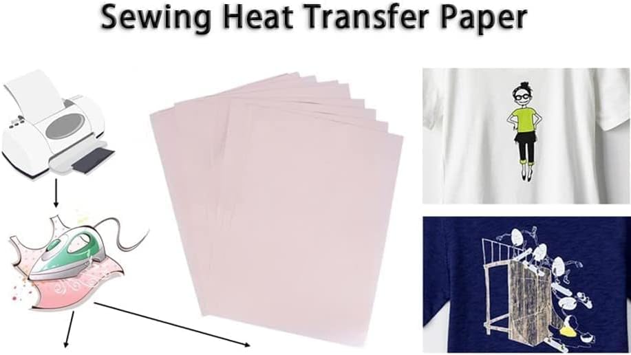 UtoolMart A3 Сублимација бавно хартија за трансфер на сушење, 420 x 297mm, бело 100g на дното на розовата модна хартија за печатење Персонализирајте