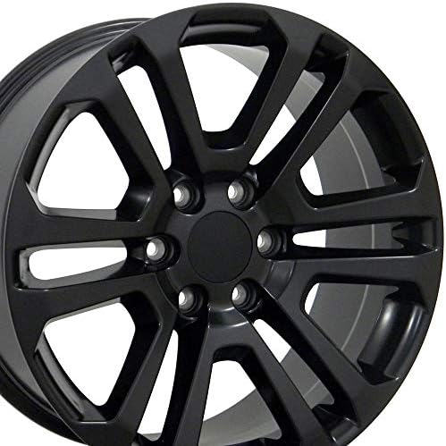 ОЕ Wheels LLC 20 инчен раб одговара на GMC Sierra Wheel CV99 20x9 црно тркало Hollander 4741