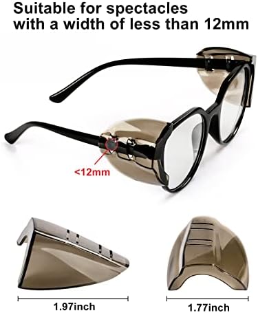 Безбедносни очила за борба против магла и 2 пара странични штитови за пакети за очила на рецепт