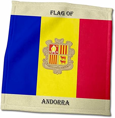 3drose Sandy Mertens Flags of the World - Знаме на Андора - крпи