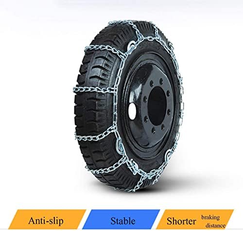QQlong гуми за влечење на гуми- сет од 2, анти-лизгање на синџирот на снежни гуми, лизгачки автомобил за итни случаи, синџири на
