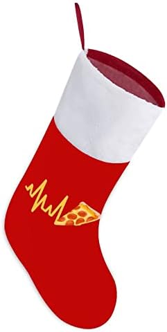 Пиво за чукање на срцето Божиќни чорапи црвен кадифе со бела торба за бонбони Божиќни украси и додаток на семејна забава