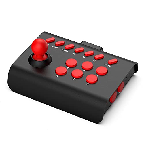 Ralan Mini Arcade Fight Stick, Street Fighter Arcade Game Fighting Joystick со турбо и макро функции компатибилни со PS3/PS4/Nintendo