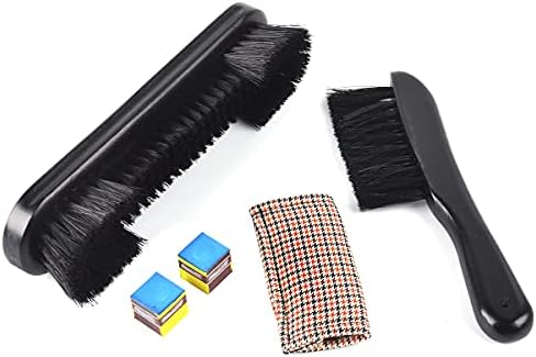 Билијард четка за базени со четки и алатки за чистење на четки за железница поставени со ткаенина за ливче за ливчиња и мала коцка