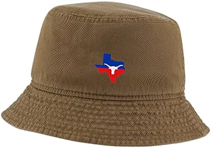 Капа за корпа за лексиибаи за мажи жени Тексас знаме со Лонгхорн извезена измиена памучна унисекс корпа капи.