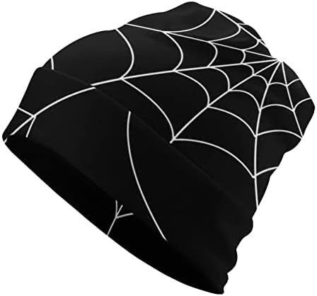 Baikutouan Goth Spider Web мек топол череп капа лесен за гравчиња за мажи, жени, слаби велосипед, работа