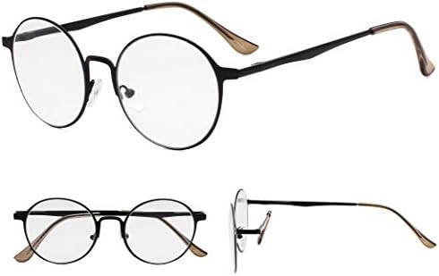Гуд за читање очила 4 пара ретро тркалезен дизајн читател на очила за жени кои читаат