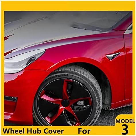 Корица за центар за тркала Колуз ， Компатибилен за Tesla Model 3 High Performance 18 инчи за заштита на гуми за гуми Rinng Декоративни