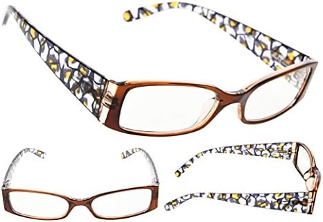 Очила за Очи 5 Пара Дизајн На Цветни Модели Очила За Читање За Жени Што Читаат Вклучуваат Очила За Сонце За Читатели +0,75 Очила За Читање