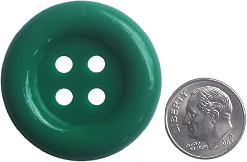 Голема големина Шамрок зелени копчиња пакет од 40