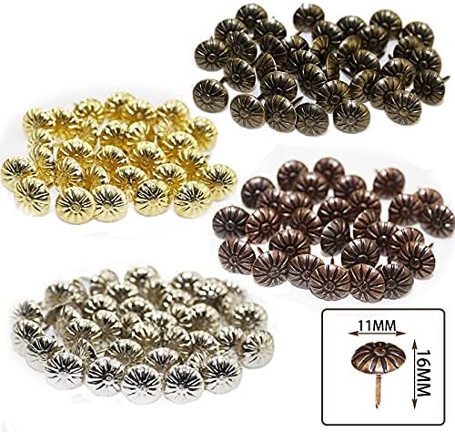 100 парчиња златен месинг Декоративни нокти за наметки применети накит кутии за подароци за мебел хардвер хардвер Додатоци за