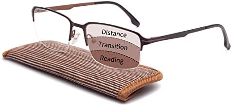 Soarea Premium Multifocus читање очила за мажи Прогресивни леќи Мултифокални читатели на компјутер - блокирање на сина светлина
