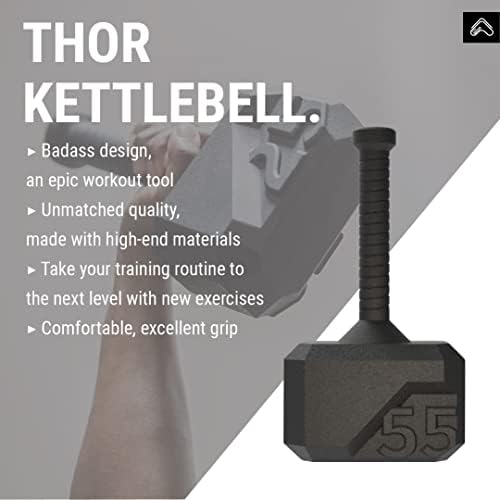 Hammer Kettlebell Series од Tribe WOD 45lb, тренингот Kettlebell тегови за кревање на котлебел со тежина на браник плоча со племе WOD 45lb Muscle
